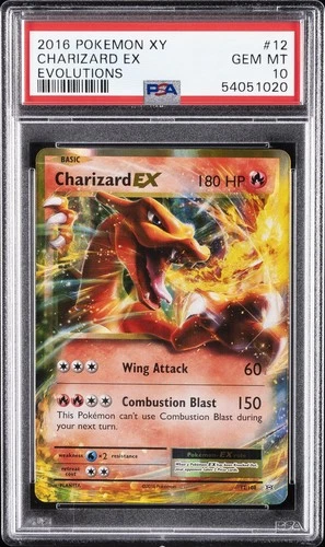 2016 POKEMON XY EVOLUTIONS #12 CHARIZARD EX PSA 10