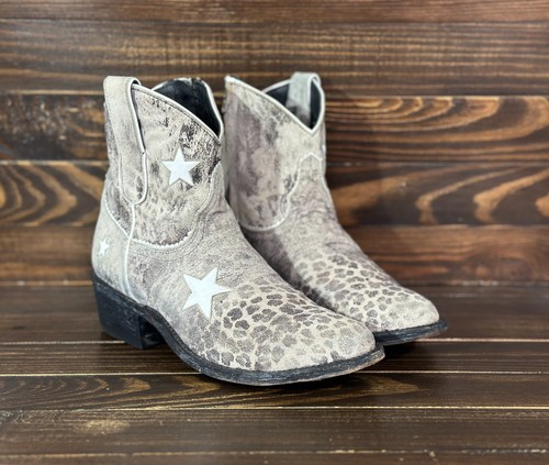 MEXICANA TRISTAR 7 Black Grey LEOPARD Women's Boots Made In Mexico - Picture 19 of 24