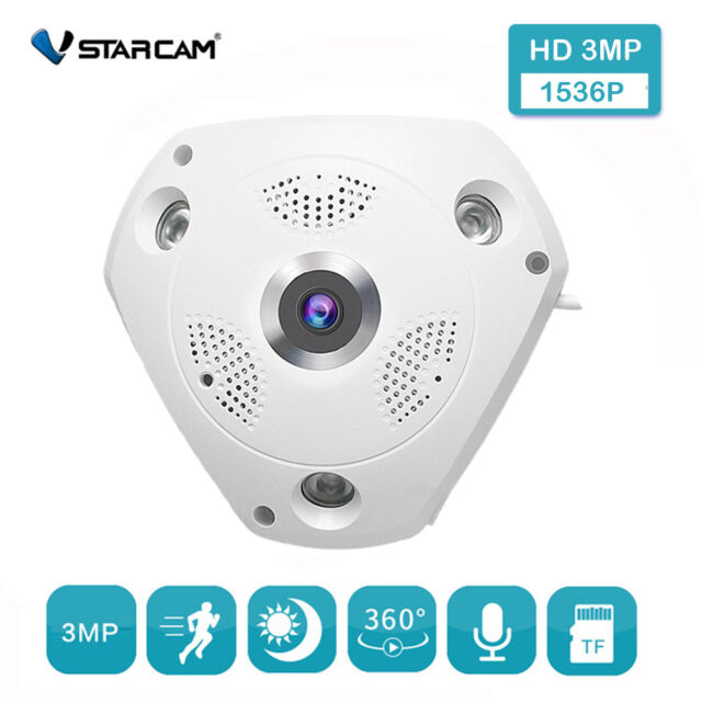 VStarcam C61S 3MP Baby Monitor Wireless Two Way Audio Panoramic Fisheye Camera