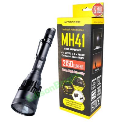 Nitecore MH41 Cree LED 2150 Lumen LED Hunting Flashlight with rechargeable battr