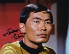 GEORGE TAKEI signed autograph 20x25cm STAR TREK in person autograph COA