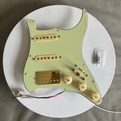 HSS Loaded Prewired Guitar Pickguard Wilkinson Alnico WVS Pickups Kit for Strat