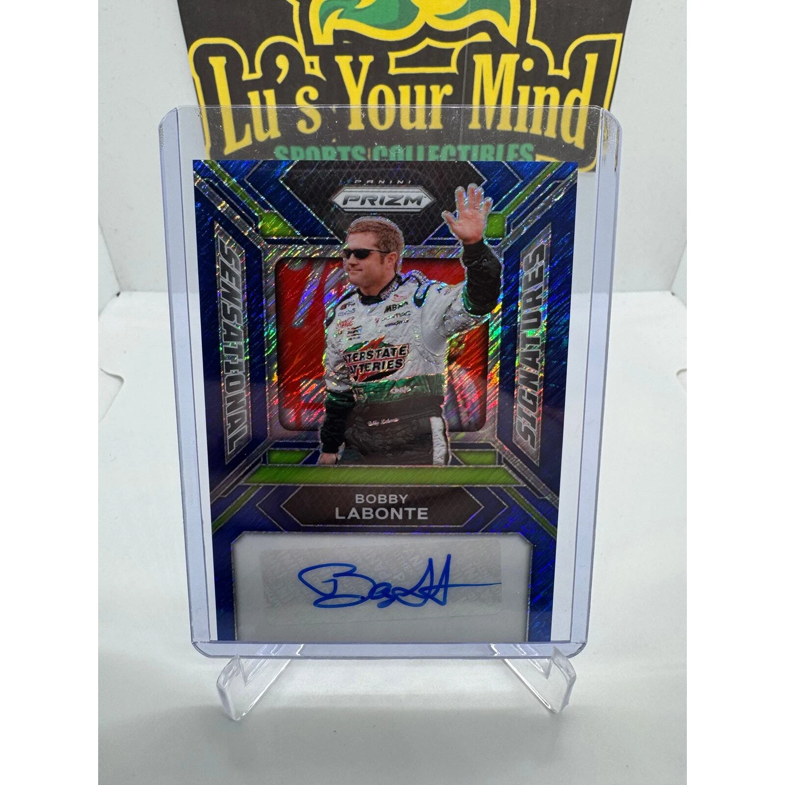 2024 Prizm FOTL Blue Shimmer Sensational Signatures Bobby Labonte 4/4