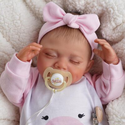 Likelife 20'' Reborn Baby Dolls Realistic-Newborn Full Vinyl Body Sleeping Baby