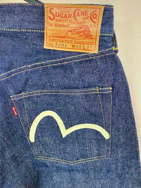 EVISU x SUGAR CANE Jeans Denim Pants Size 32 x 33 New From EVISU x SUGAR CANE Jeans Denim Pants Size 32 x 33 New From