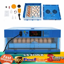 64 Eggs Digital Egg Hatcher Auto Incubator Machine Goose Chicken Duck Hatching