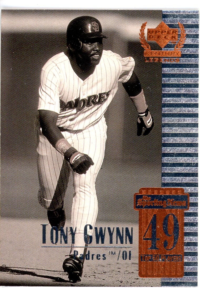 1999 Upper Deck Century Legends - Tony Gwynn #49