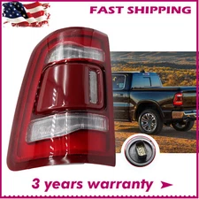 Left Side Tail Light Assembly Rear LED Red Lamp Fit For 2019-22 Dodge Ram 1500