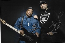 Ice-T & Ernie C "body count" autographs signed 20x30 cm picture