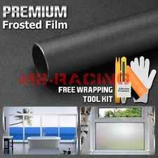 【Frosted Film】 Gray Glass Home Bathroom Window Security Privacy Sticker Sheet