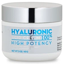 100% Hyaluronic Acid Cream Face w/ Jojoba Oil & Apricot Oil | Professional Gr...