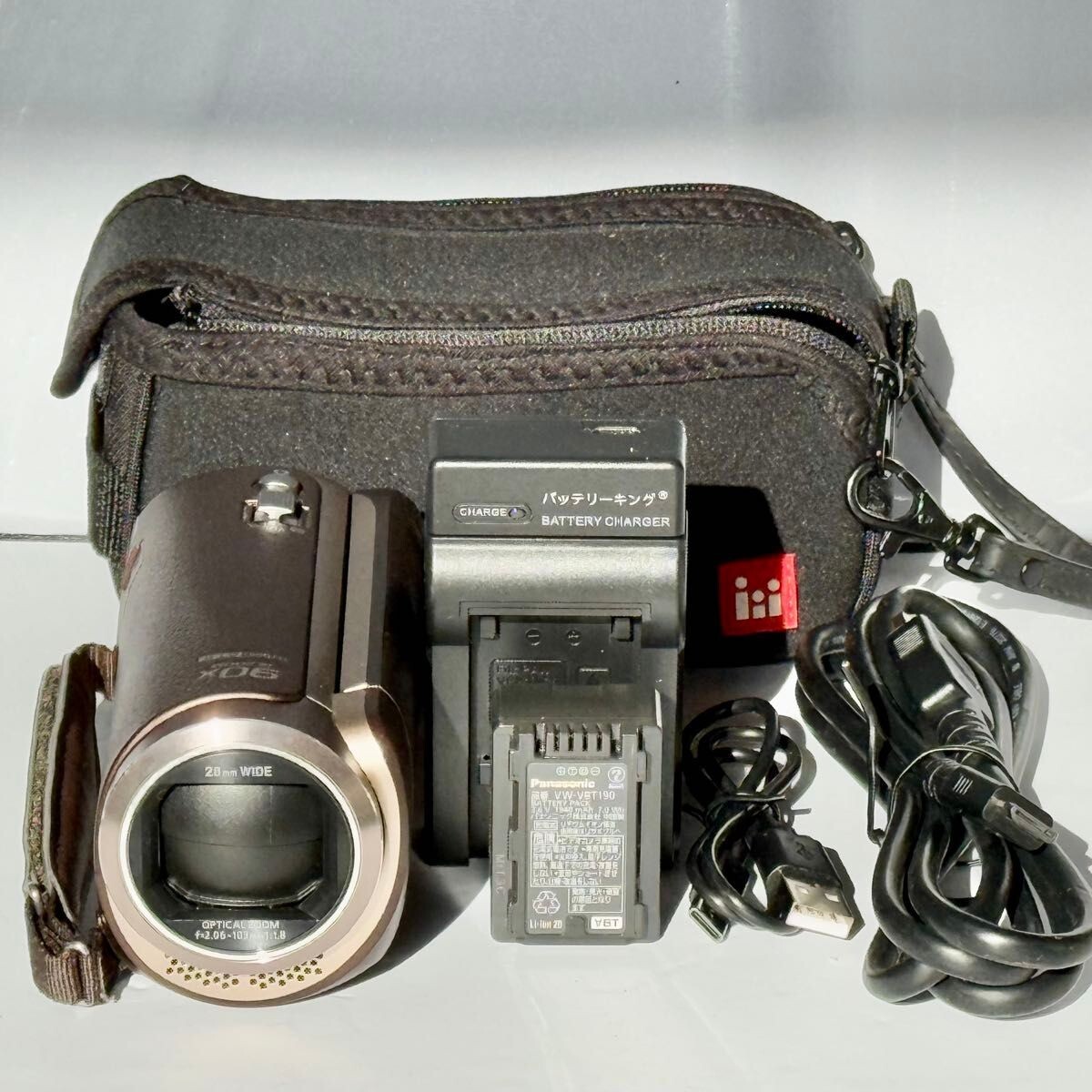 Panasonic HC-W580M HD Camcorder Video 32GB 90x Zoom Brown w