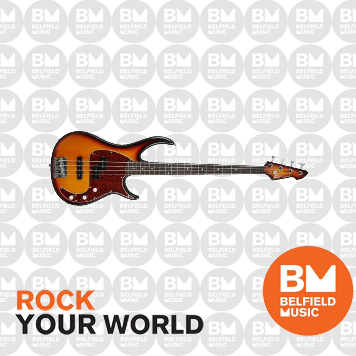 Peavey Milestone Series Bass Guitar 4 String Vintage SunBurst Brand New