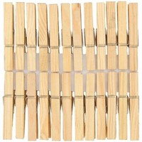 Rico Design Holzklammern Natur 7,2Cm 50 StüCk