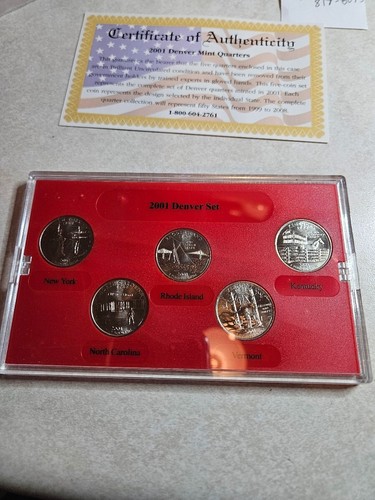 2001 Denver Mint Edition State Quarter Collection new uncirculated - Picture 5 of 7