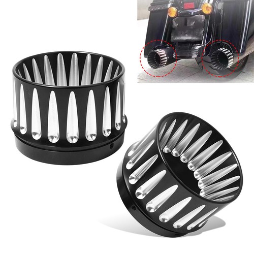 4.4'' Motorcycle Slip On Exhaust Mufflers Tips End Caps for Harley Touring 1995+ - 第 1/12 張圖片