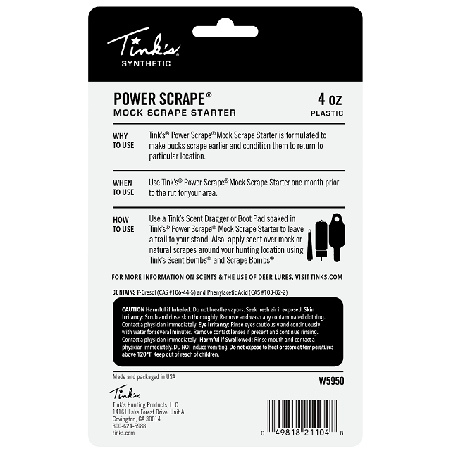 Tinks W5950 Power Scrape Starter 4 oz Deer Scent eBay