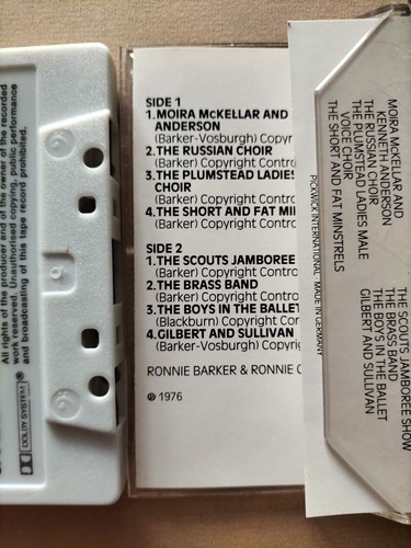 The Best Of The Two Ronnies original 1976 UK Spot Records Cassette - Picture 3 of 3