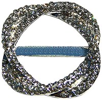 The Buckle Boutique Intertwined Rhinestone Circle Ribbon Slide Buckle The Buckle Boutique Intertwined Rhinestone Circle Ribbon Slide Buckle