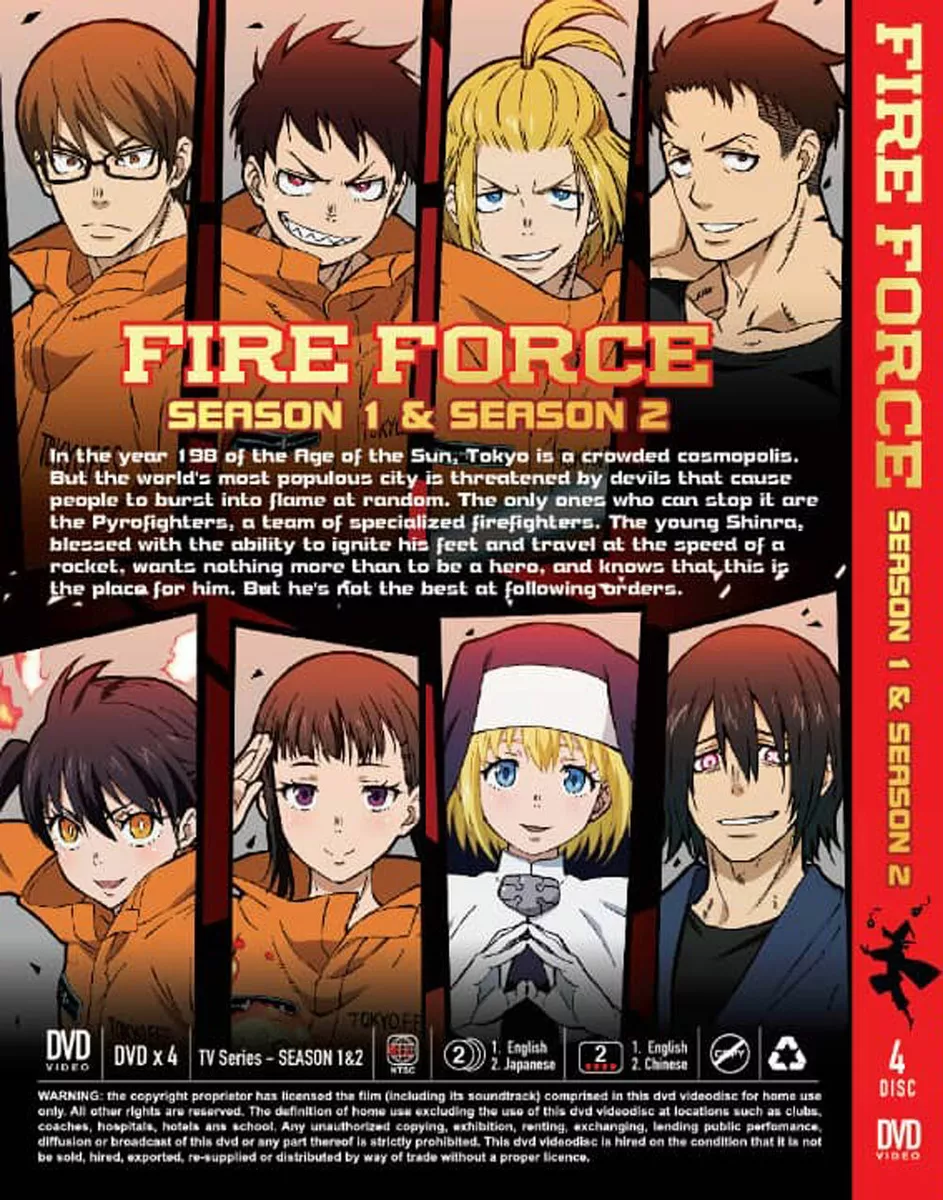 ANIME DVD~FIRE FORCE SEASON 1-2 VOL.1-48 END REGION ALL [ENGLISH DUBBED]