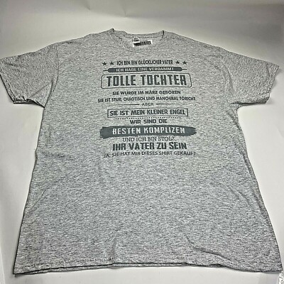 Ich Bin Ein Glucklichet Vater. Ich Habe Eine Verdammt...  XL Grey T-Shirt