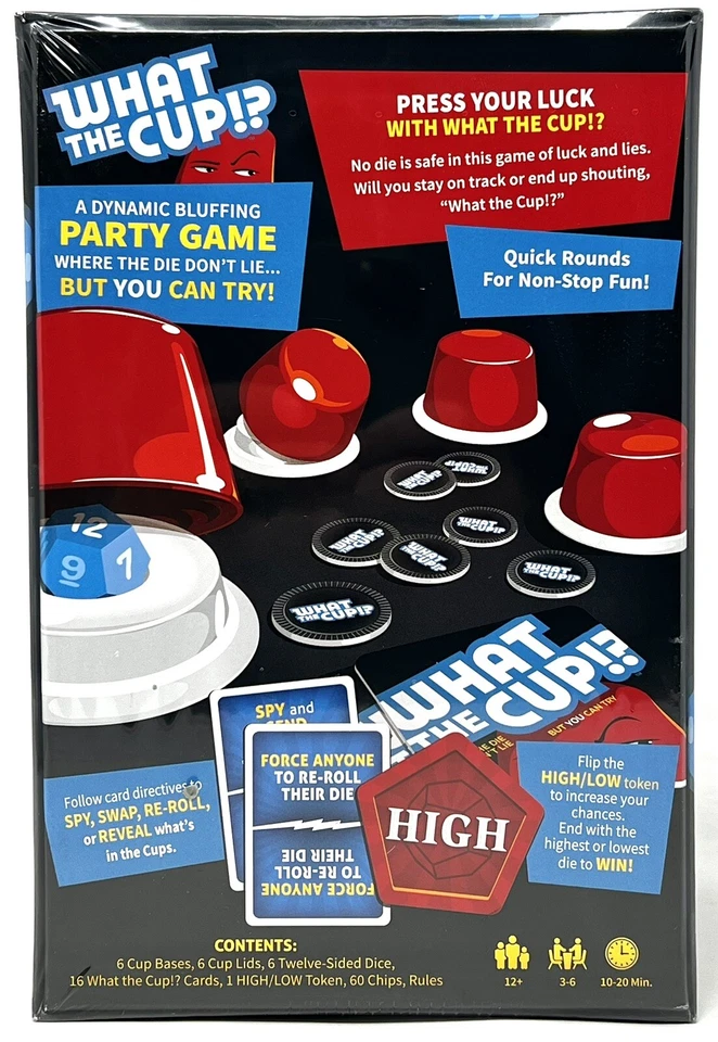 What The Cup!? The Die Don’t Lie But You Can Try 3-6 Players Ages 12+ - Image 3 of 4
