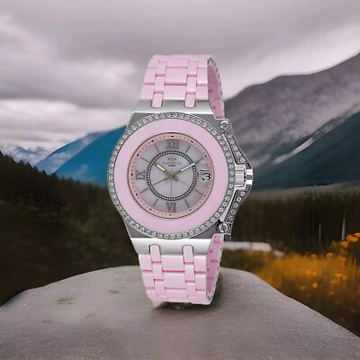 Authentic Oniss pink mother of pearl watch