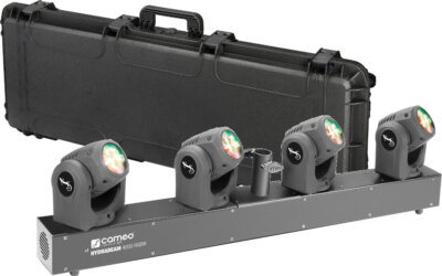 Cameo HYDRABEAM 4000 RGBW 4x 32W Moving Head Bar H 540° auf V 270° Koffer Set