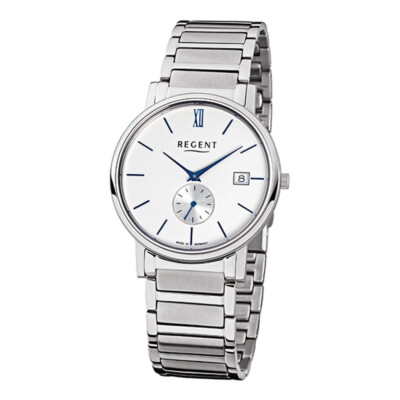 Regent Watch GM-1411 Sapphire Glass, Ronda Movement, Made in Germany