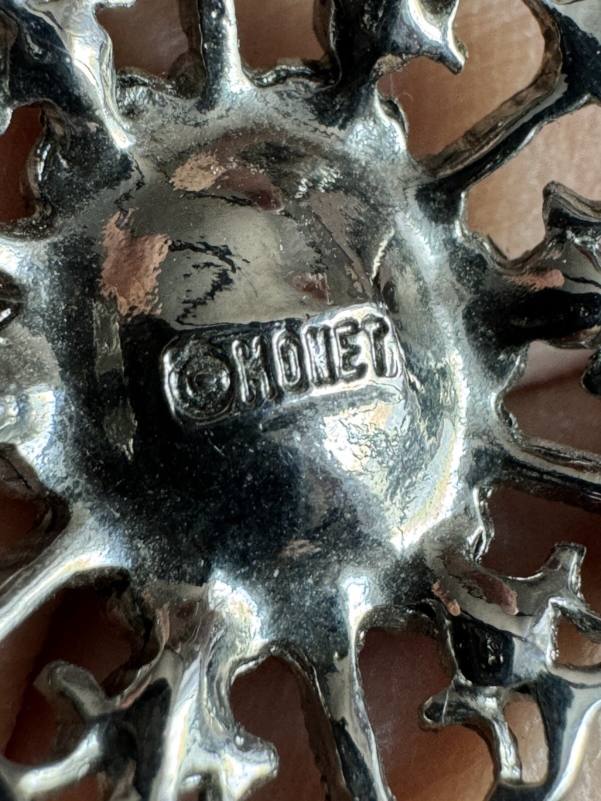 Cute signed MONET silver TONE Multi Cable Strand&… - image 3