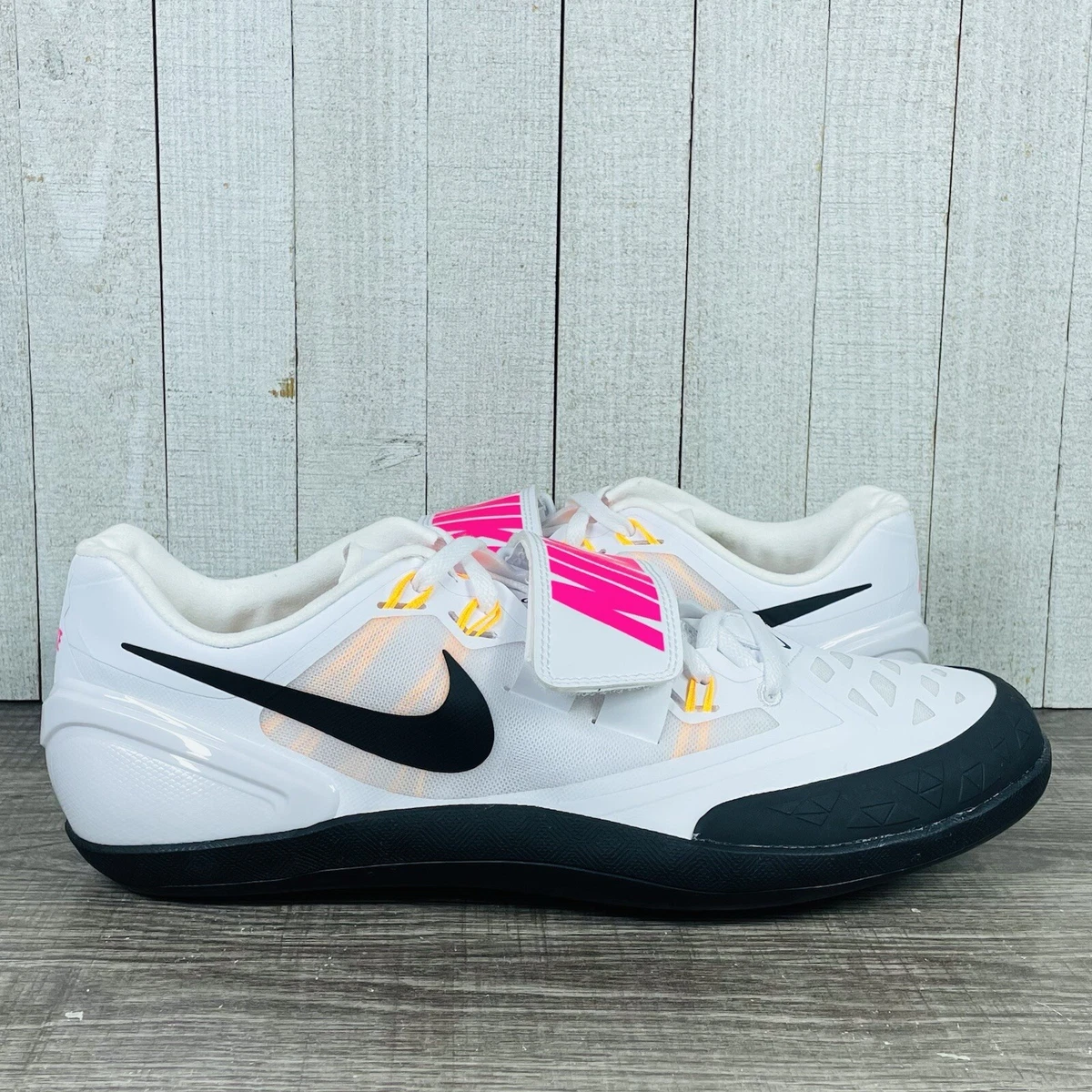 Nike Zoom Rotational 6 White Black Throwing Shoes 685131 102 Men s