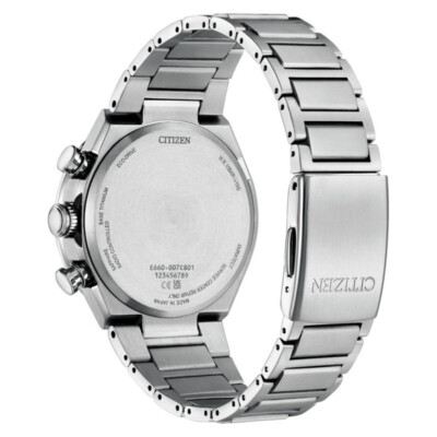 Citizen Attesa CB5966-69E Eco-Drive Silver Solar Titanium Radio