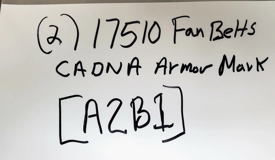 批量 (2) 17510 CANDA 装甲标志风扇皮带 9510,17510,17511 [A2B1] — 第 4/4 张图片