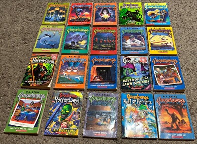Lot of 20 Goosebumps Paperback Books by R.L. Stine, Published by Scholastic