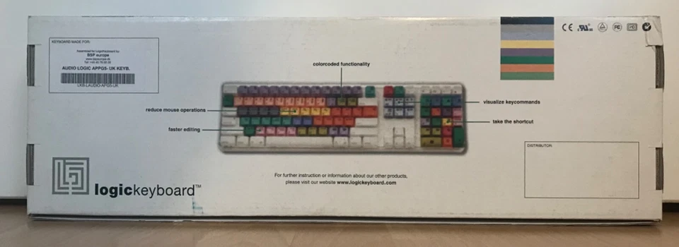 logickeyboard - Orig Apple Tastatur  (A1048)  für Logic Pro / Studio - (Rarität) - Bild 3 von 4