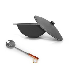 Gusseisen Kazan Uzbekisch 8L Schaumlöffel Camping Namangan казан WOK