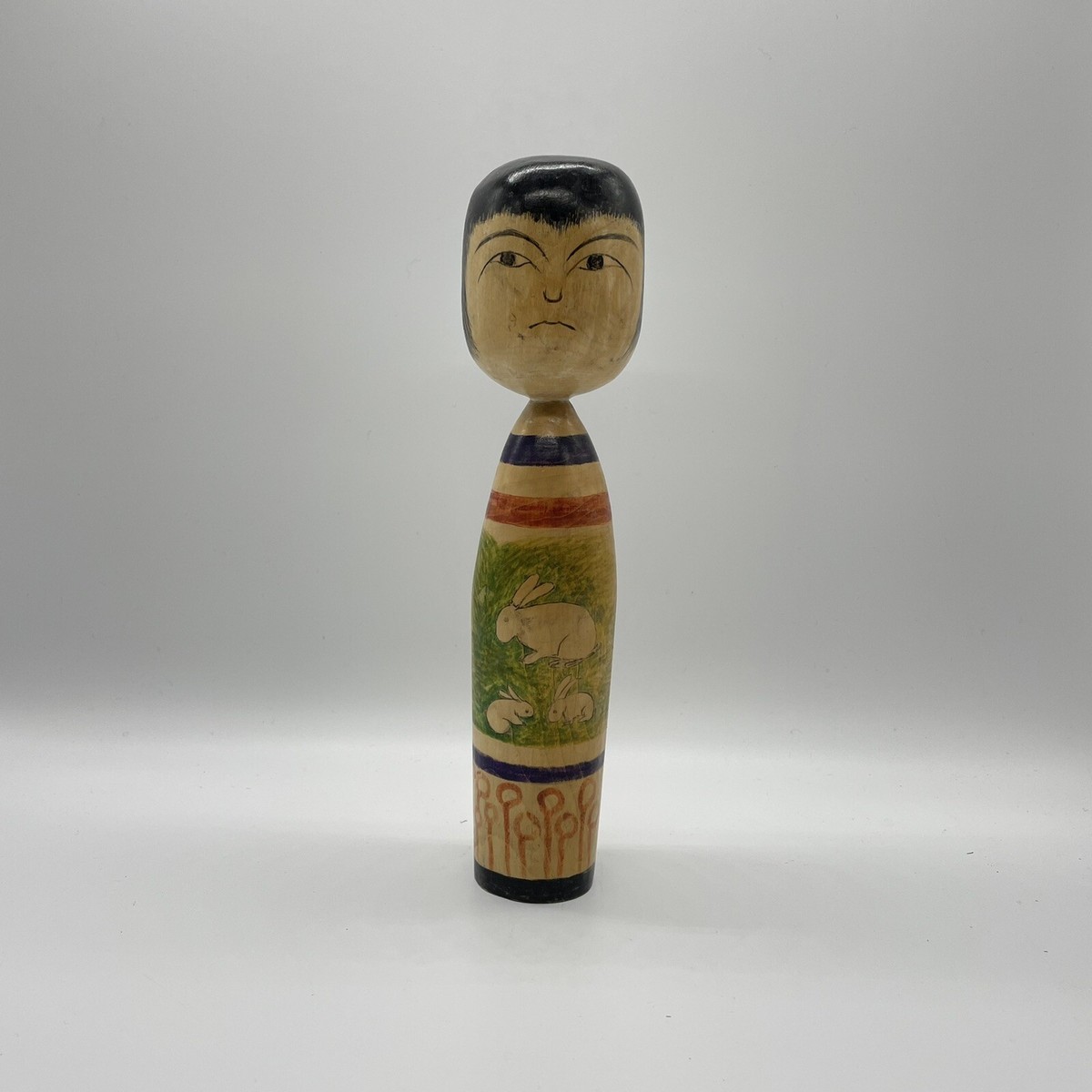 Ancienne Poupée Traditionnelle Japonaise Kokeshi Par Yohachi Takano 297622188900