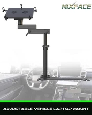 NIXFACE Adjustable Vehicle Laptop Mount For Truck Car Van | Up to 17'' Laptop