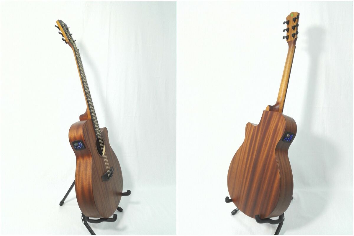 Caraya Safair 40 CEQ All Mahogany Thin-body Acoustic Guitar
