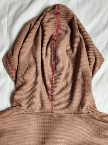 Fabletics Brown Hoodie Sweatshirt Women's Size XL Pockets Logo Full Zip - Picture 14 of 24