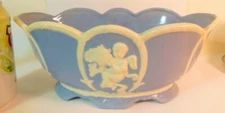 vtg CHERUB Angel Planter Vase CENTERPIECE BOWL Japan Maruhon Ware