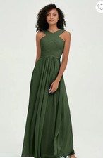 Halter Neck Bridesmaid Prom Party Occasion Dress
