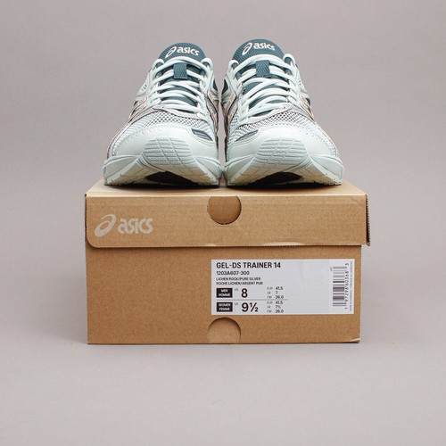 Asics Sportstyle Gel-DS Entrenador 14 Lichen Rock Plata Pura Nuevo Hombres 1203A607-300 - Imagen 4 de 5