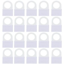 Clear Self Adhesive Hang Tabs Hooks Plastic Display Hand Tabs Large Round Hol...