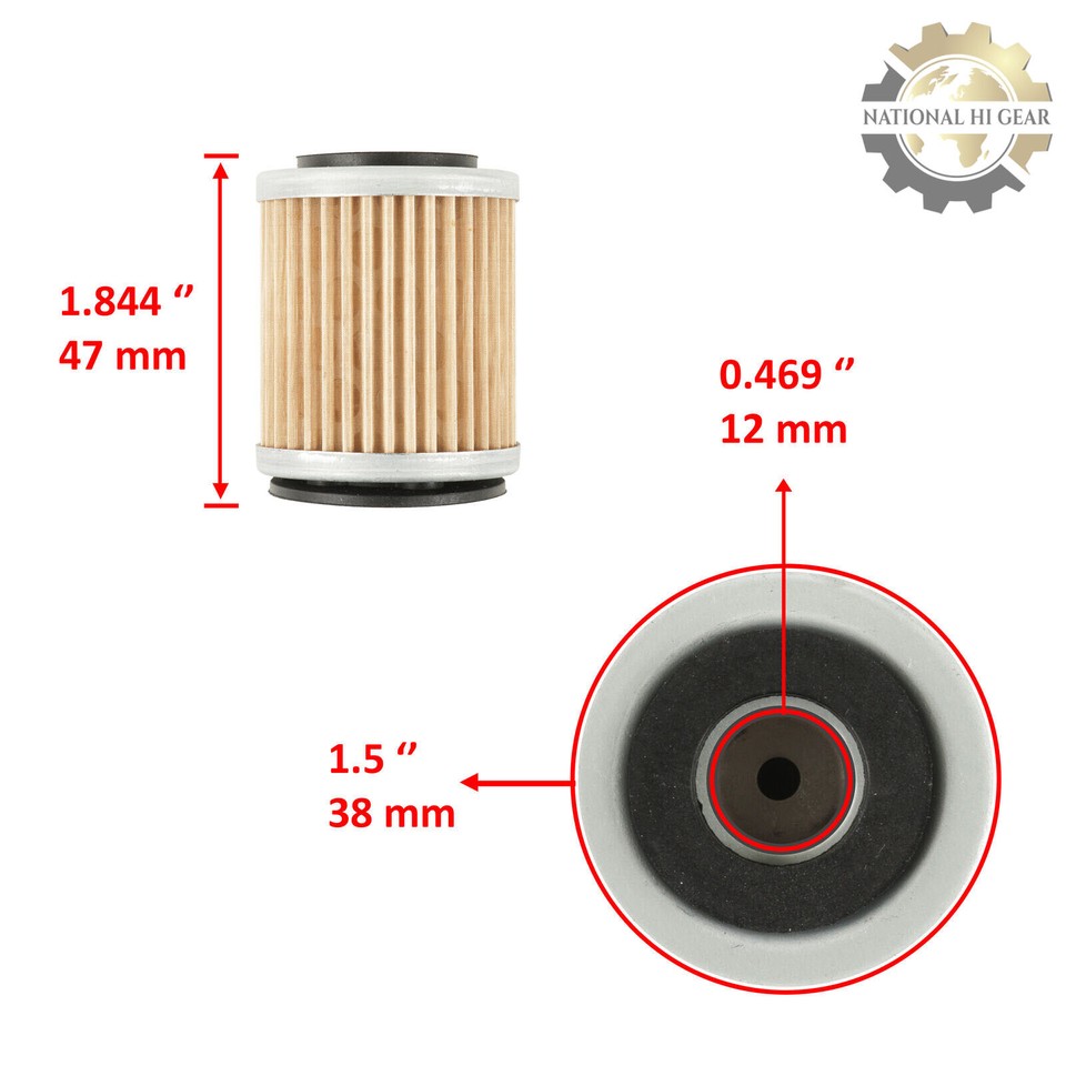 1987-1999 Big Bear Filter 2-Pack Oil Filter For Yamaha Big Bear 350 YFM350 (1987-1999) - 2WD & 4WD Models Oil Filters For Ford E-350 Econoline - Foto 5