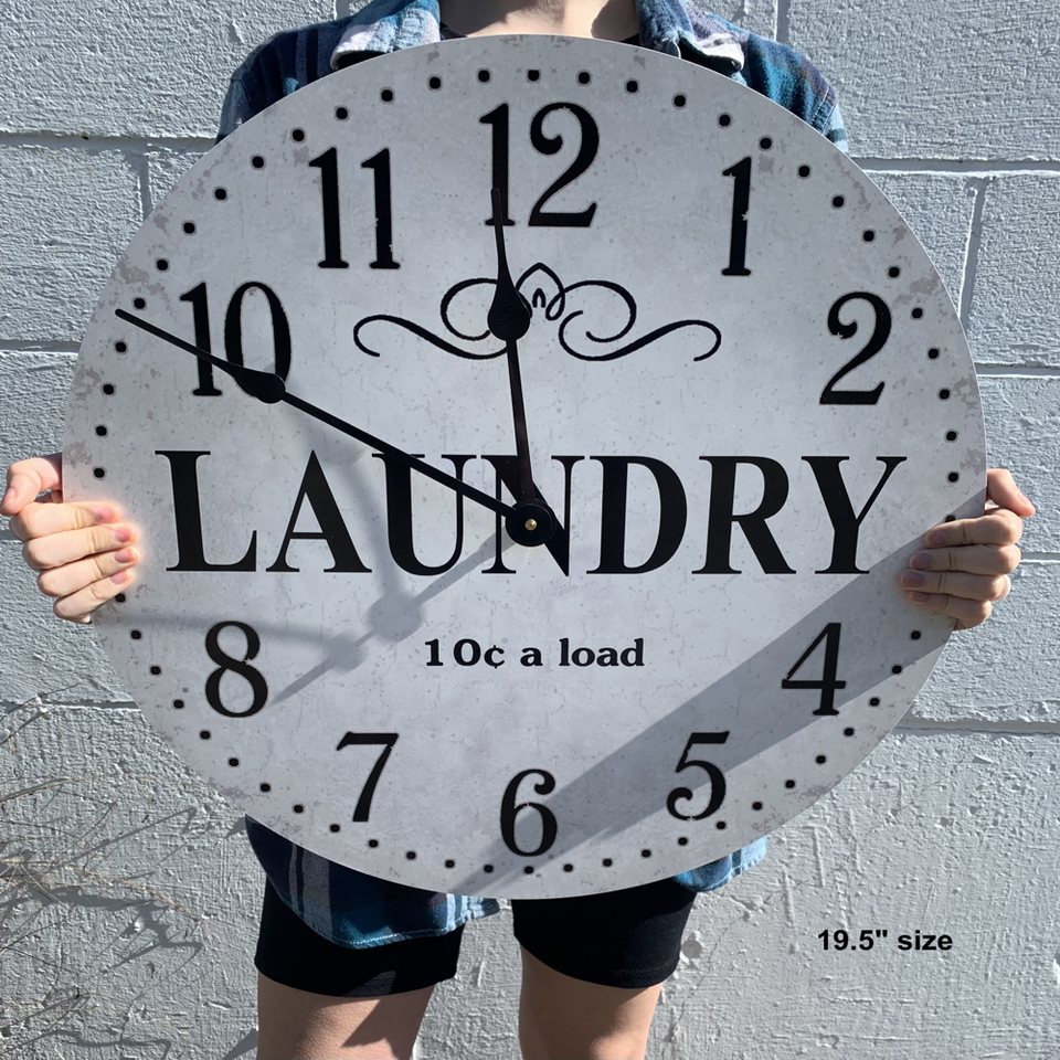 Laundry Clock Laundry Room Clock eBay