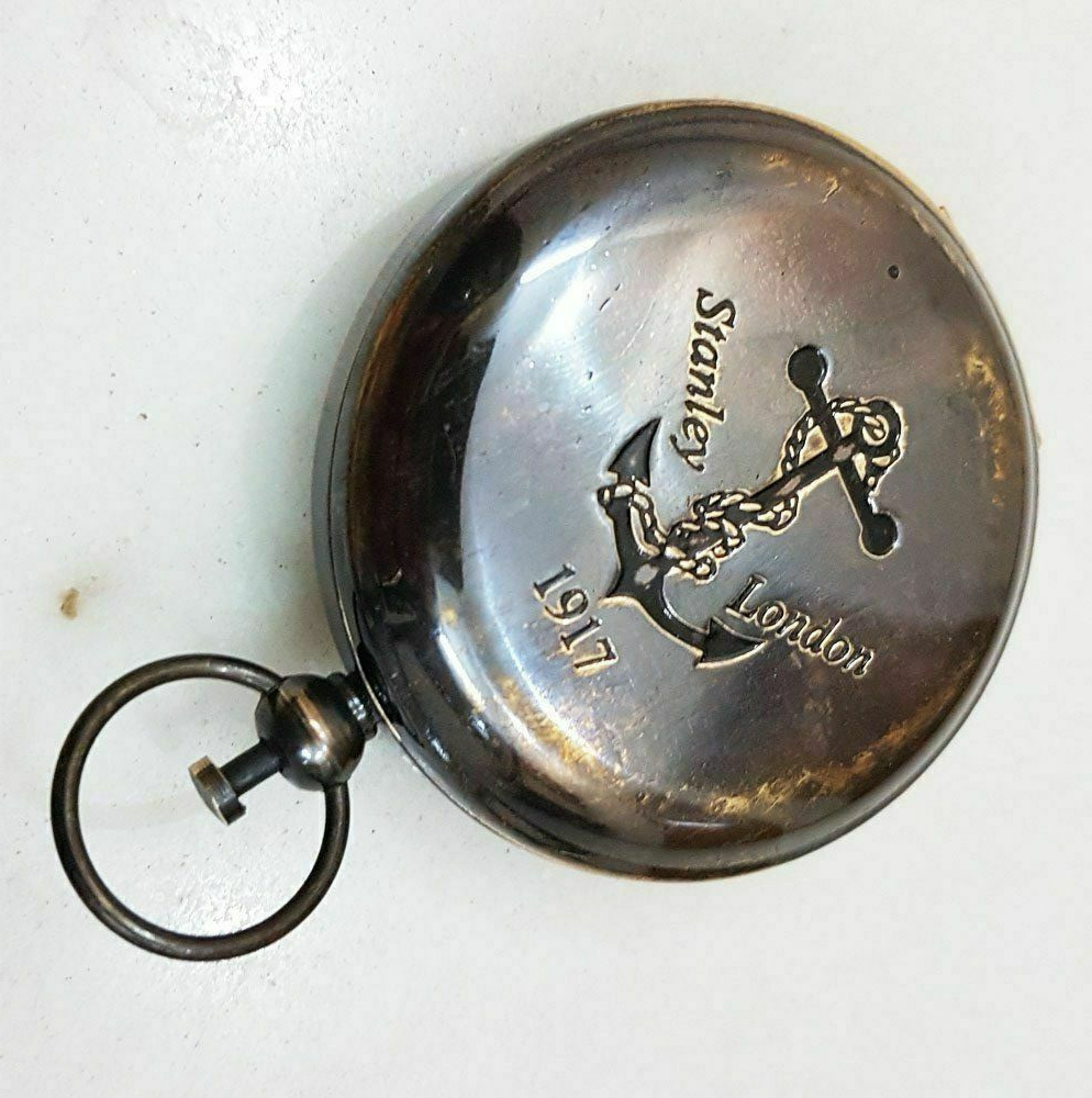 Boussole De Poche Vintage En Laiton, Faite Main, Gravée, Reproduction Ancienne, Rose London