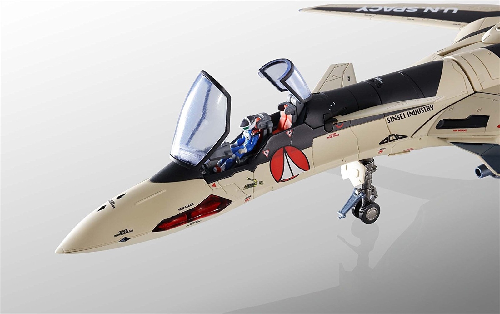 BANDAI DX Chogokin Macross Plus YF-19 Full Set Pack Approx. 250mm Die Cast Abs Pvc Painted Action Figure
