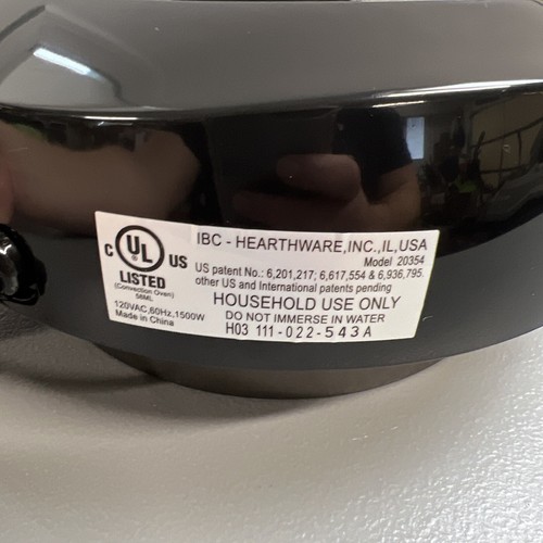 Nuwave Pro Plus Infrared Oven 20354 Black Replacement Power Motor Head Only - Picture 2 of 6