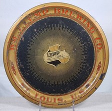 Pre Prohibition Lemp Beer Tin Serving Tray WM J. Lemp Brewing Co. St Louis MO